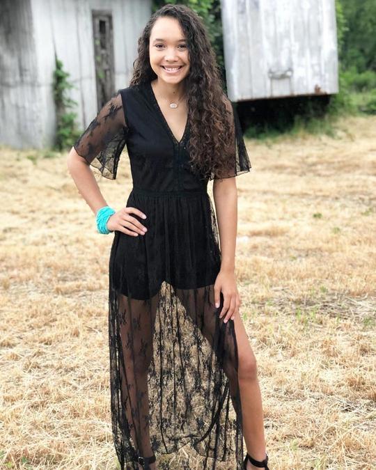 Black long dress